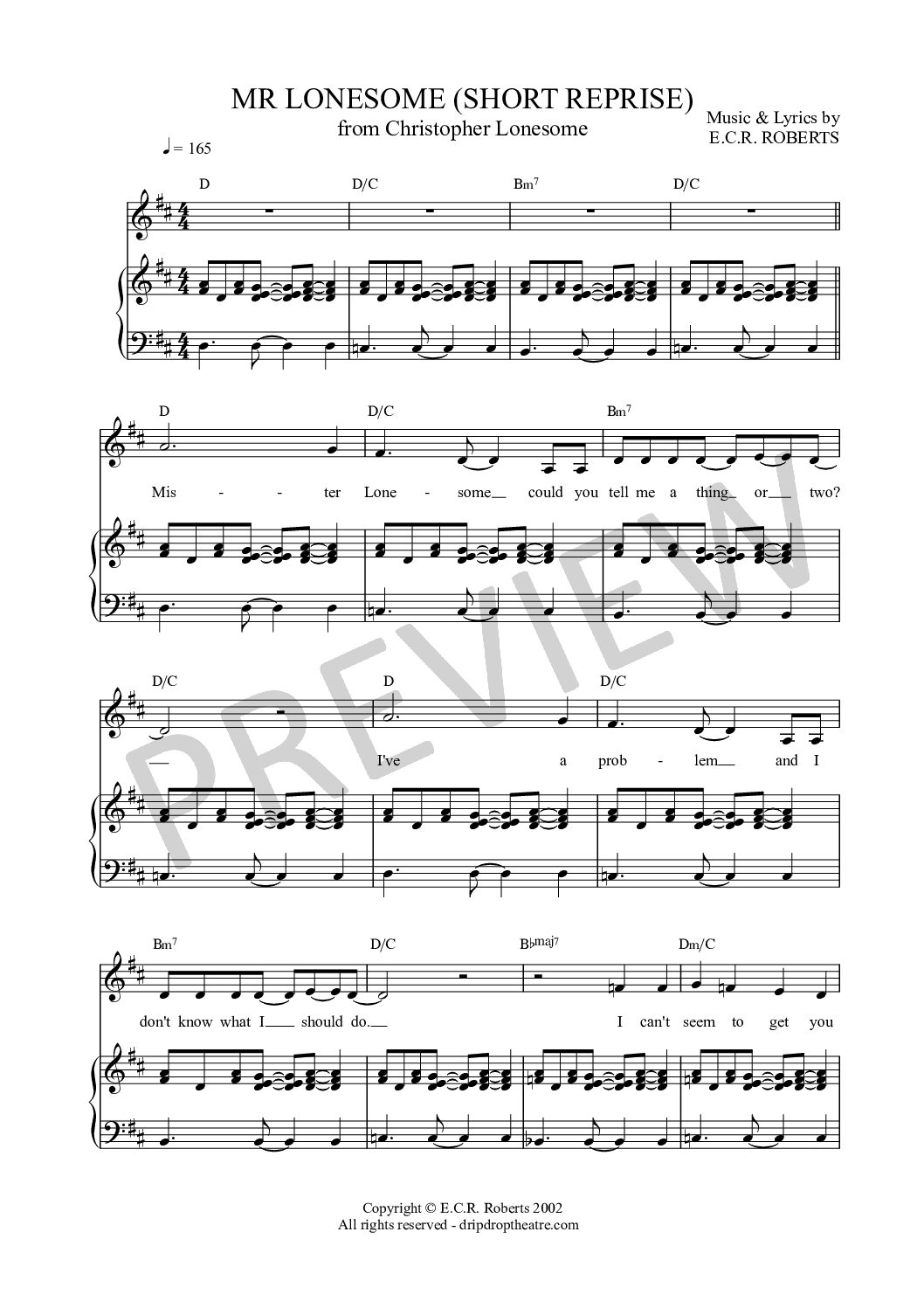 Mr Lonesome (Short Reprise)